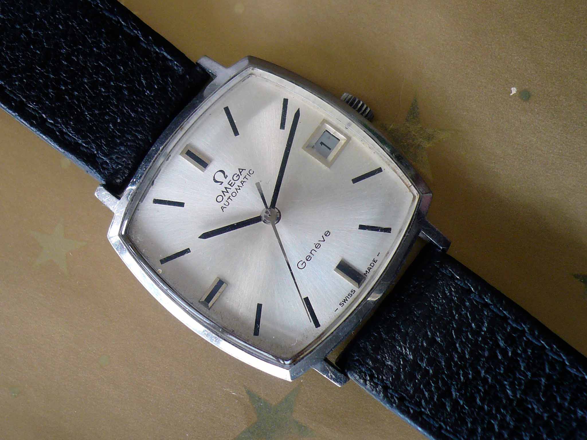 Omega Geneve Square Stainless Steel Automatic