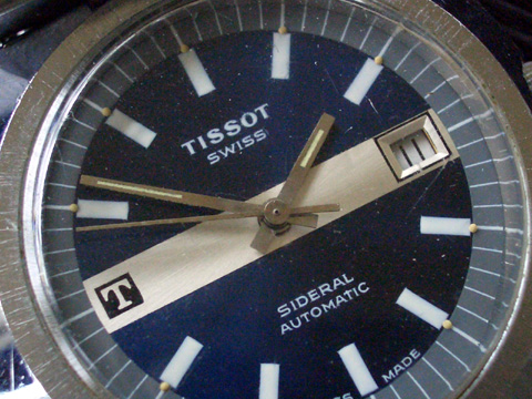 TISSOT Sideral Vintage Automatic Date Fiberglass Case – Blue Dial – 39 mm –  CROADCO Watches