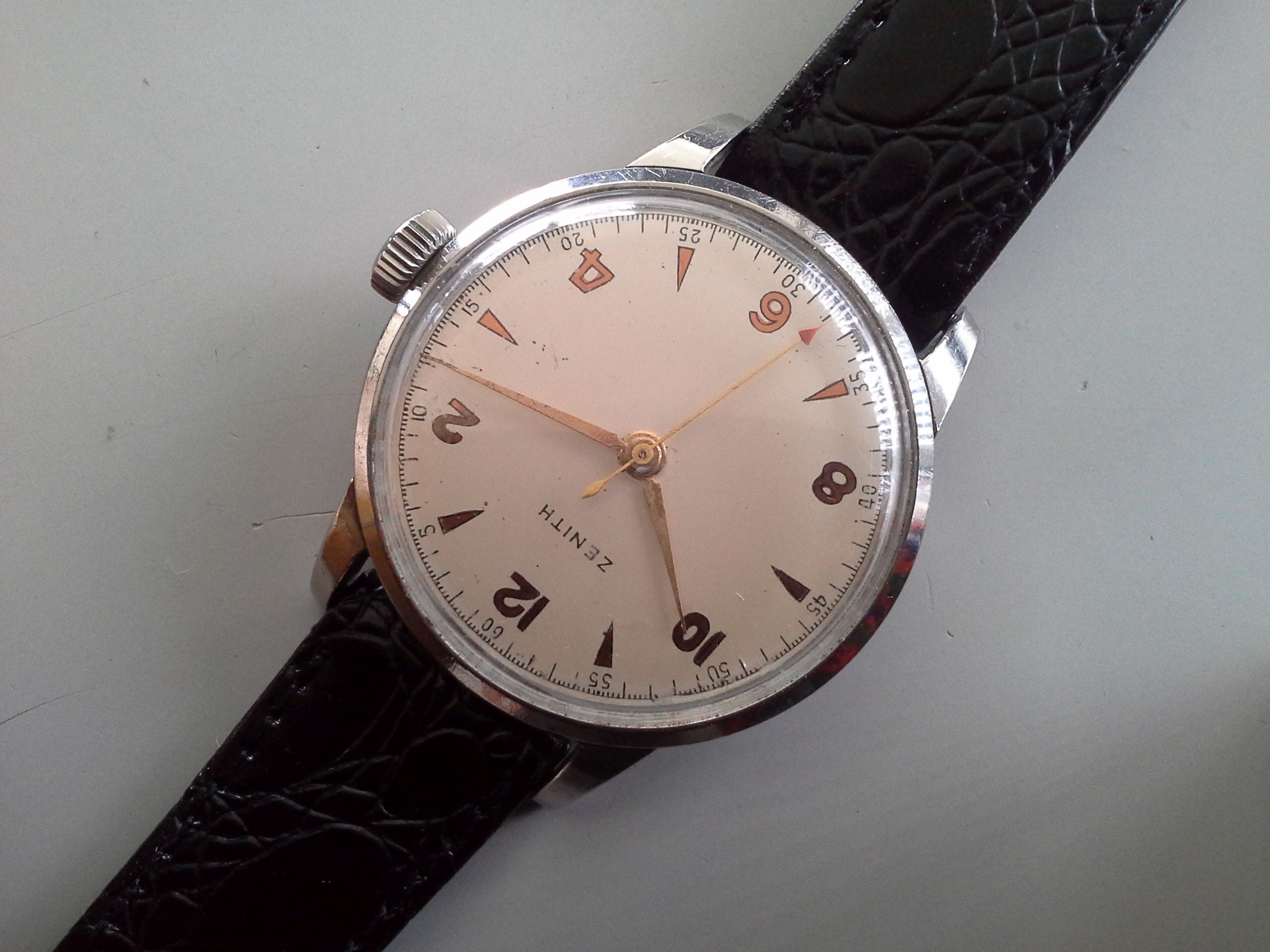 Zenith Stainless Steel Manual Wind