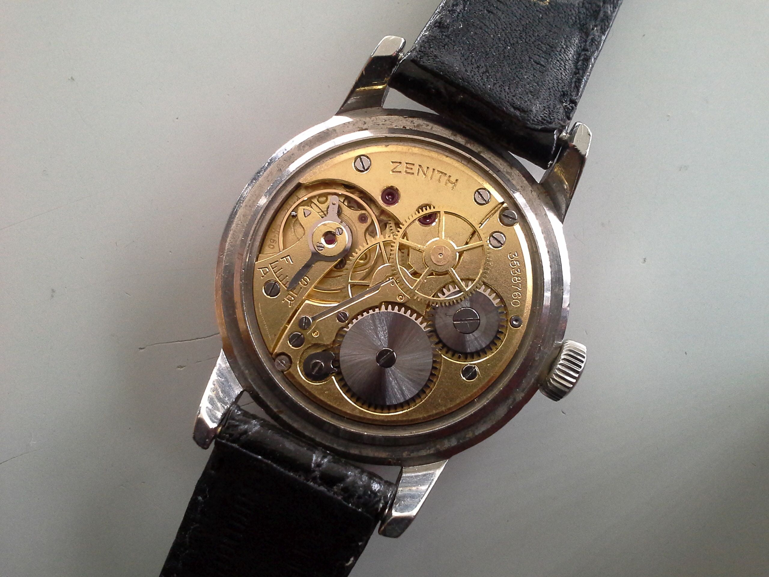 Zenith Stainless Steel Manual Wind